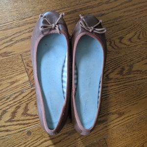 Rockport brown leather ballerina flats